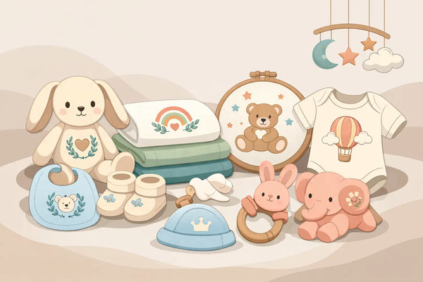 7 Embroidered Baby Gift Trends Parents Love