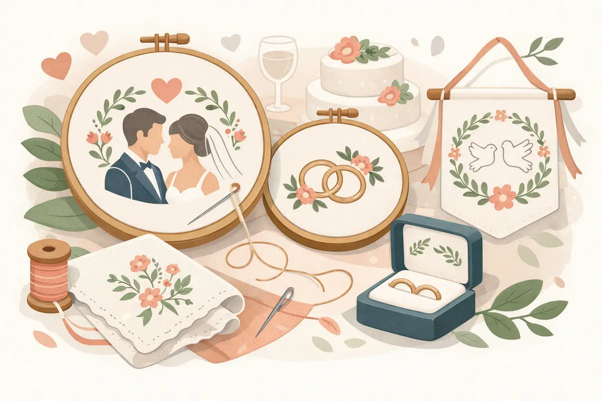 12 Wedding Embroidery Examples Guests Will Love