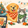 Pet Bandanas for Holiday Photos That Feel Personal