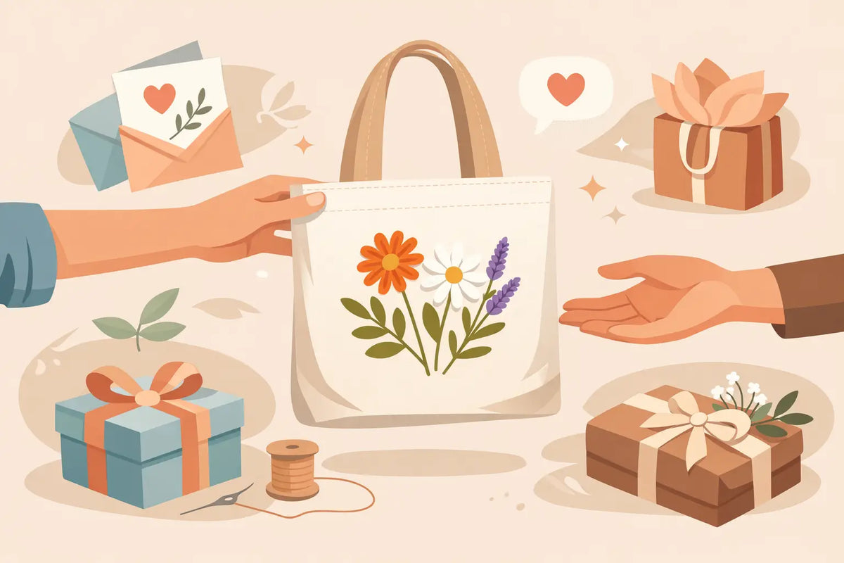 How to Gift Embroidered Tote Bags Thoughtfully