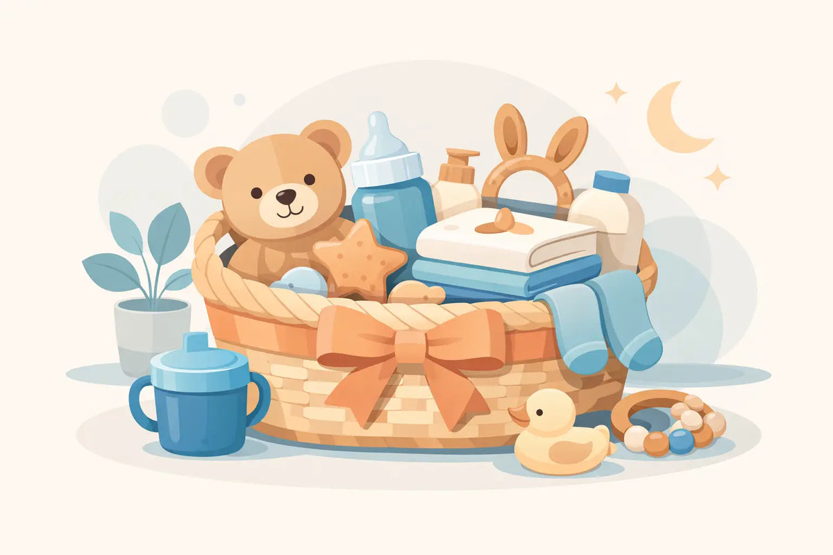 A New Baby Gift Basket Example They'll Use