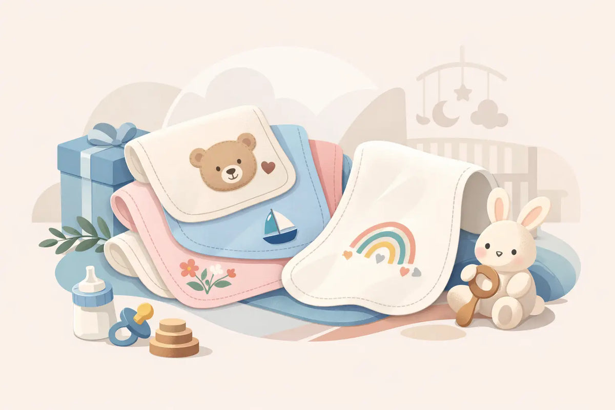 Why a Personalized Burp Cloth Set Wins