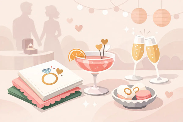 Cocktail Napkins for Engagement Party Style