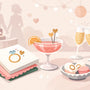 Cocktail Napkins for Engagement Party Style