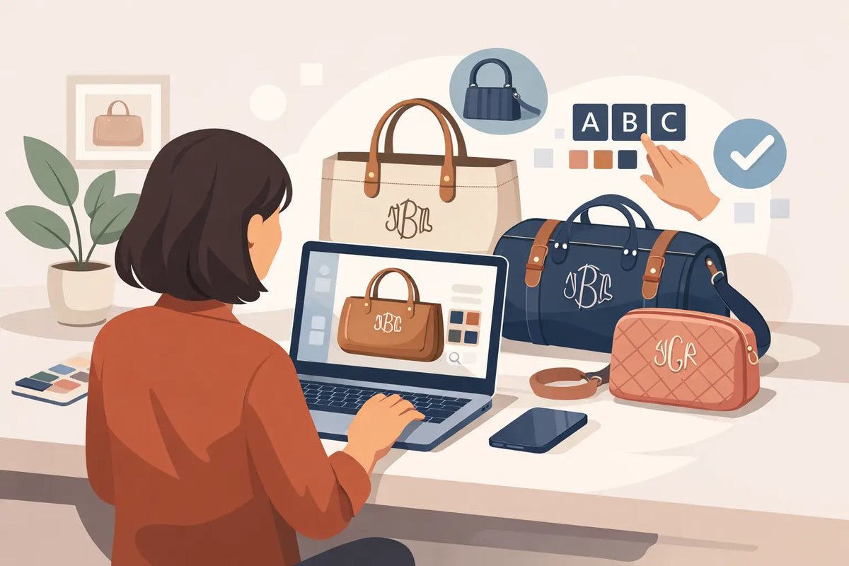 How to Order Monogrammed Bags Without Guesswork