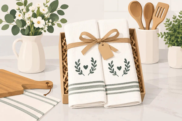Why a Personalized Kitchen Towel Wedding Gift Works