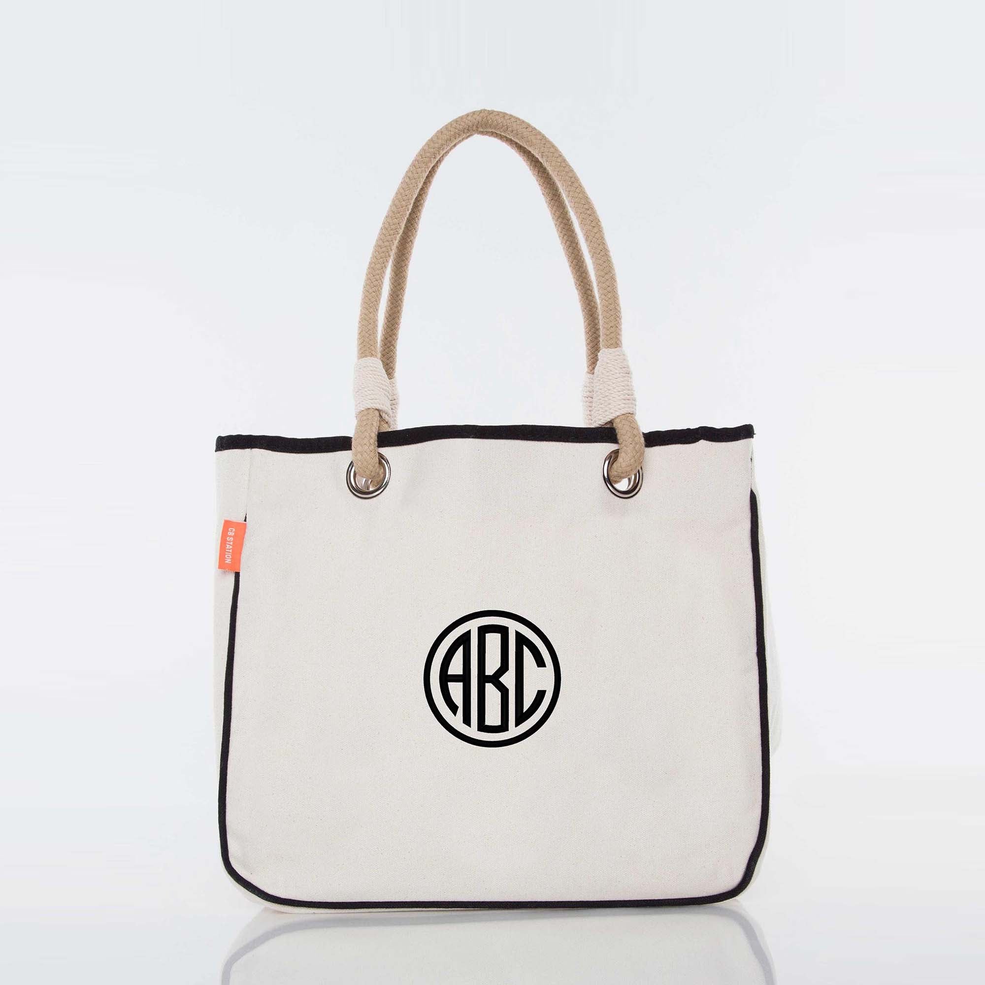 Personalized Rope Tote