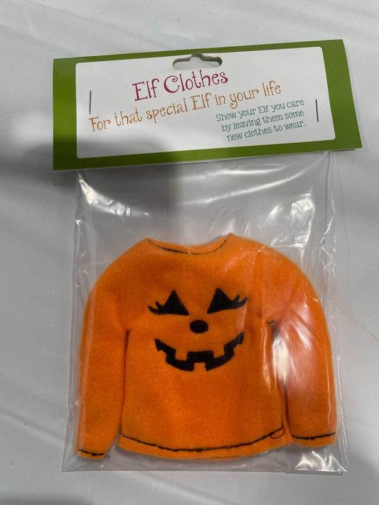 Girl Pumpkin Shelf Elf Sweater image 0