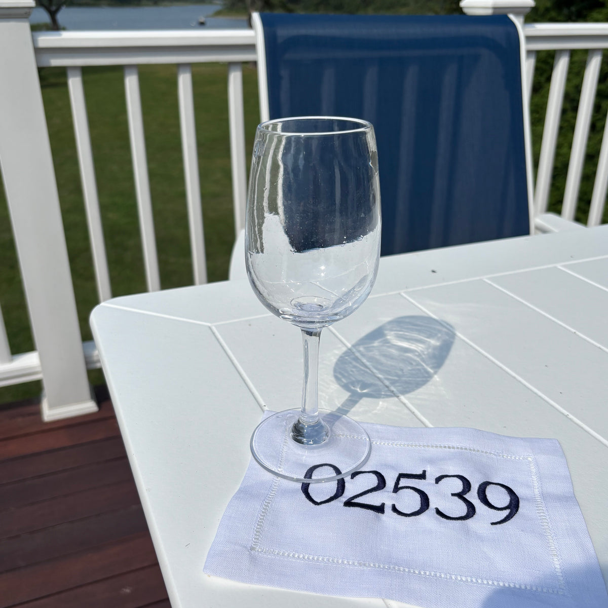Custom Zipcode Cocktail Napkin Set 8x6