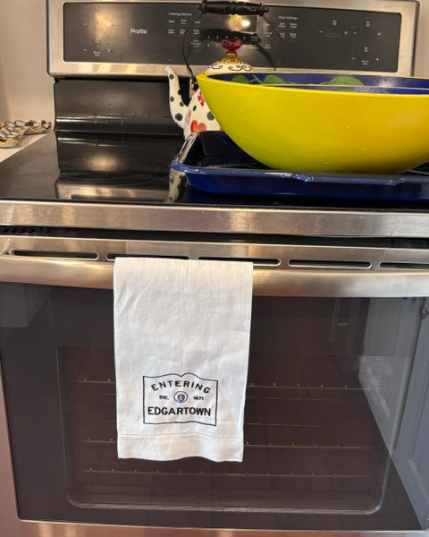 Entering Edgartown Linen Guest Towel