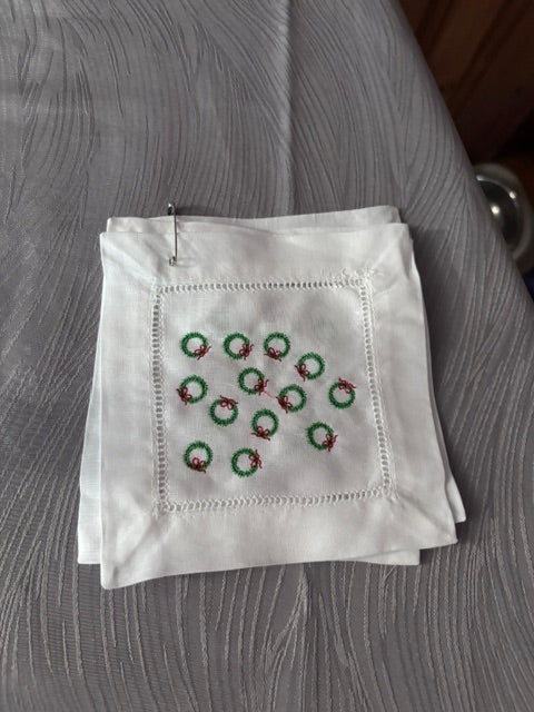 Christmas Wreath Cocktail Napkins