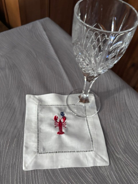 Preppy Lobster With Cocktail Cocktail Napkins