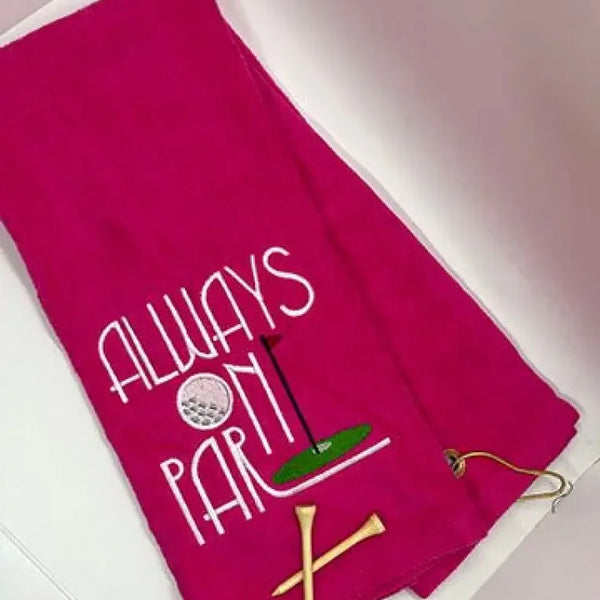 Always On Par Golf Towel