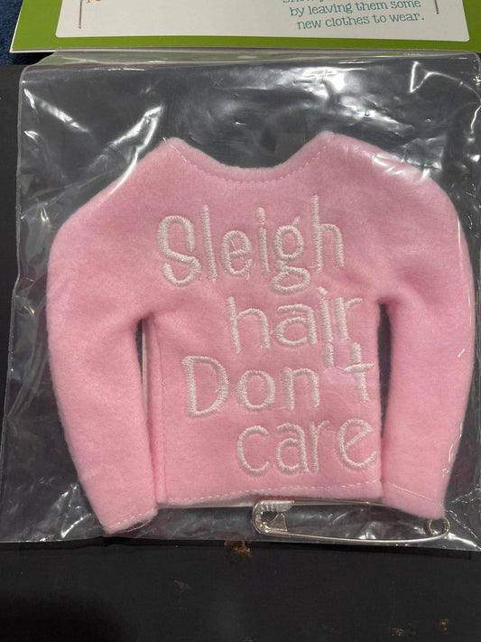 Sleigh Hair Don't Care Elf Sweater image 0