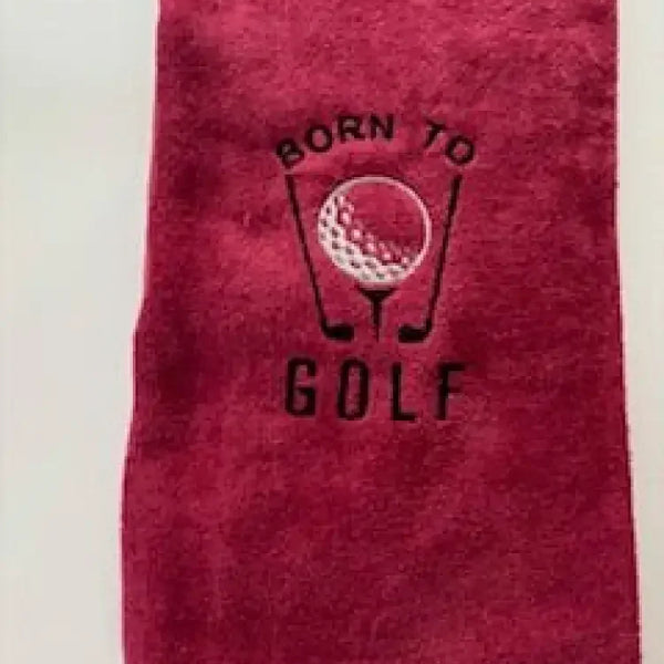 Born to Golf Embroidered Golf Towel - Embroidery - N - More By JAC