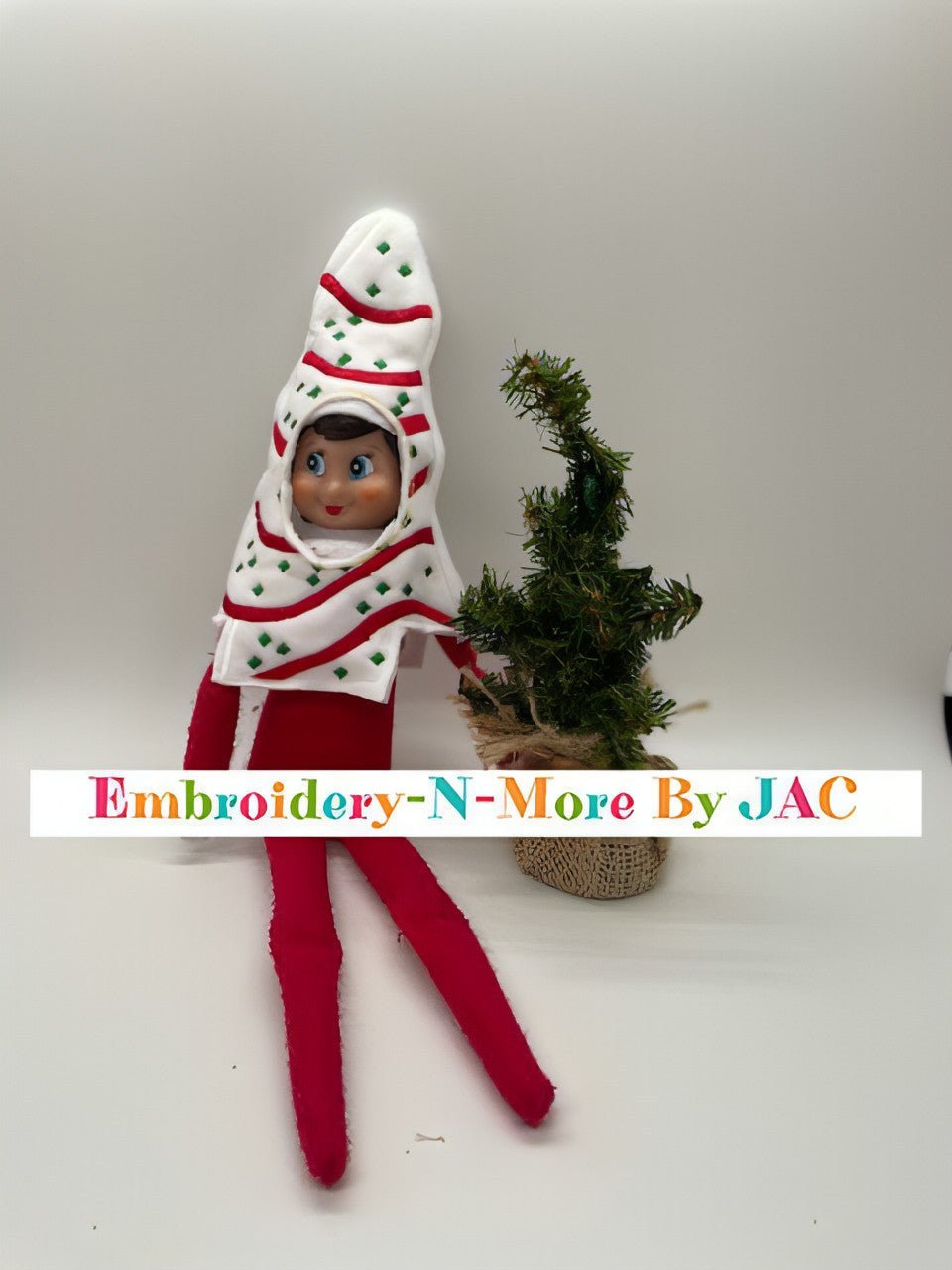 Christmas Tree Cake Elf Costume - Embroidery - N - More By JAC