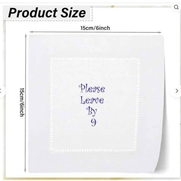 Custom Text Cocktail Napkin Set - Embroidery - N - More By JAC