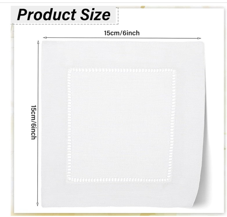 Custom Text Cocktail Napkin Set - Embroidery - N - More By JAC