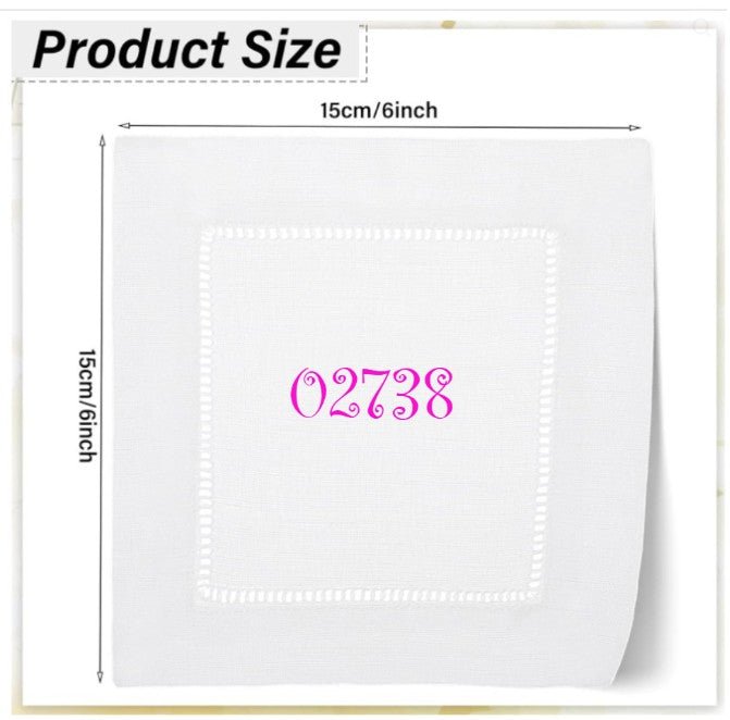 Custom Zipcode Cocktail Napkin Set - Embroidery - N - More By JAC