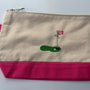 Personalized Golf Pouch for Women - Pink Golf Makeup Bag