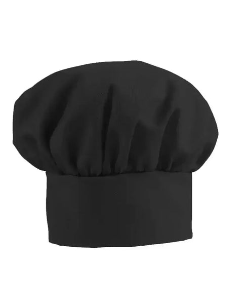 black personalized chef hat for kitchen or cooking gift