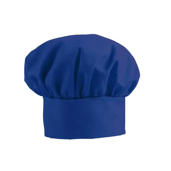Royal blue child chef hat for kids, personalized cooking accessory