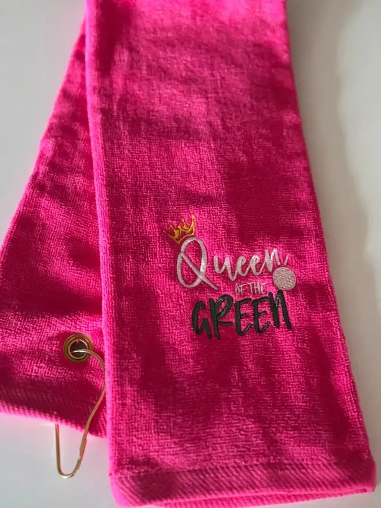 Queen of the Green Embroidered golf towel - Embroidery - N - More By JAC